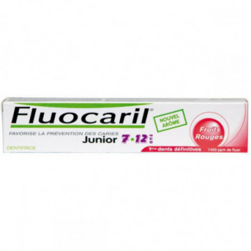 Fluocaril Dentifrice Junior 7-12 ans Fruits Rouges 50ml
