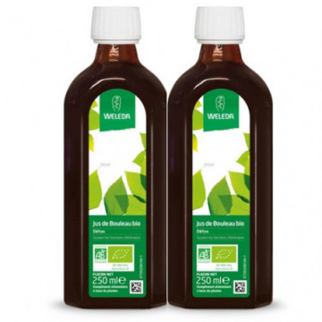 Weleda Jus de Bouleau  2x250ml + Bouteille Nomade Offerte