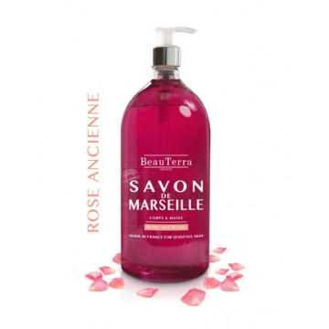 BeauTerra Savon de Marseille Rose Ancienne 300ml