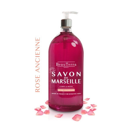 BeauTerra Savon de Marseille Rose Ancienne 300ml