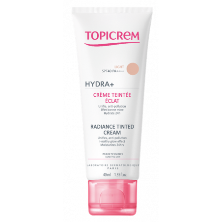 Topicrem Hydra+ Crème Teintée Éclat Clair 40ml