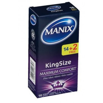 Manix King Size 14 préservatifs + 2 Offerts