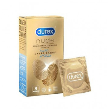 Durex Nude XL 8 préservatifs