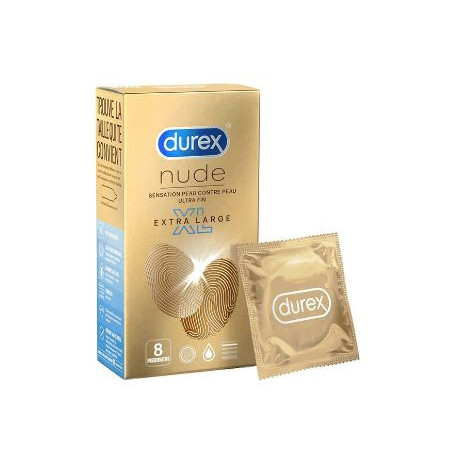 Durex Nude XL 8 préservatifs