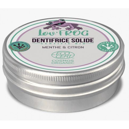 Lov'Frog Dentifrice Solide  Menthe &amp; Citron 50g