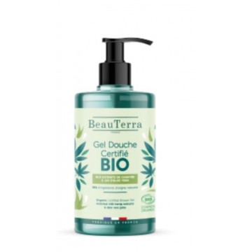 BeauTerra Gel douche Surgras à L'Huile De Chanvre et Aloe Vera BIO 750ml