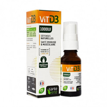 Santé Verte Vitamine D3 1000ui 20ml