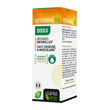 Santé Verte Vitamine D3 800ui 15ml