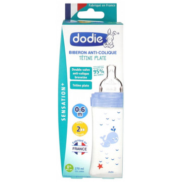 Dodie Biberon Sensation+ Bleu Dauphins 270ml
