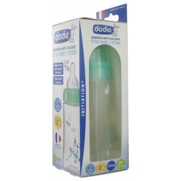 Dodie Biberon Initiation+ Vert 270ml