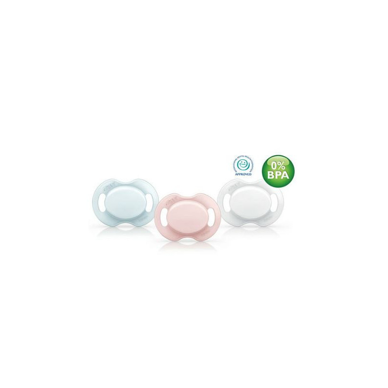 Avent Ultra Air 2 Sucettes Orthodontiques Silicone avec Motif 0-6 Mois