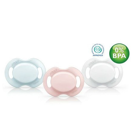 Avent Sucettes Silicone Orthodontique 0-6 mois - 1 sucette