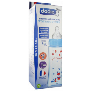Dodie Biberon Initiation+ Bleu 330ml