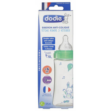 Dodie Biberon Initiation+ Vert 330ml
