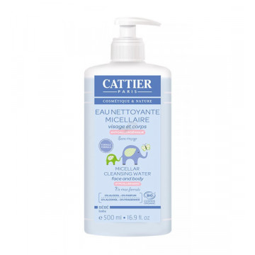 Cattier Bébé Eau Nettoyante Micellaire BIO 500ml