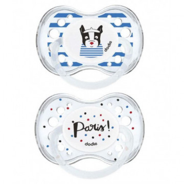 Dodie 2 Sucettes Anatomiques Silicone 18 Mois et + Paris A88