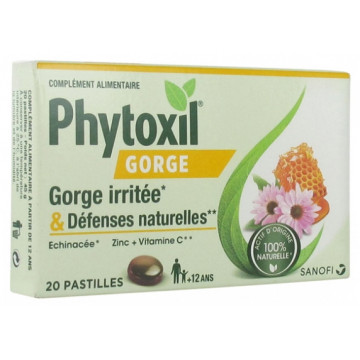 Sanofi Phytoxil Gorges Irritées et Défenses Immunitaires 20 Pastilles