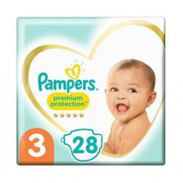 Pampers Premium Protection 28 Couches Taille 3 (6-10 kg)