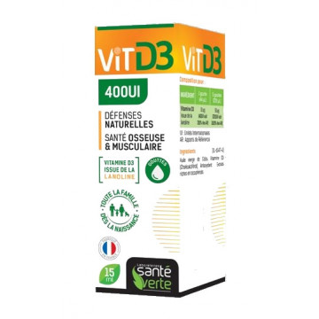 Santé Verte Vitamine D3 400ui 15ml