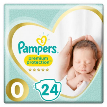 Pampers Premium Protection 24 Couches Taille 0 (1