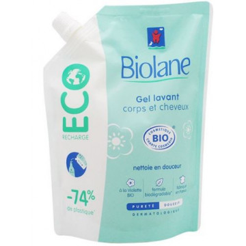 Écorecharge gel lavant corps et cheveux 500ml Biolane Biolane Expert