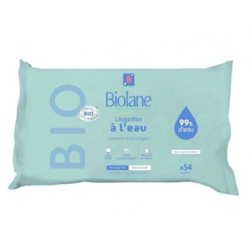 Biolane Lingettes Douceur Bio 54 unités