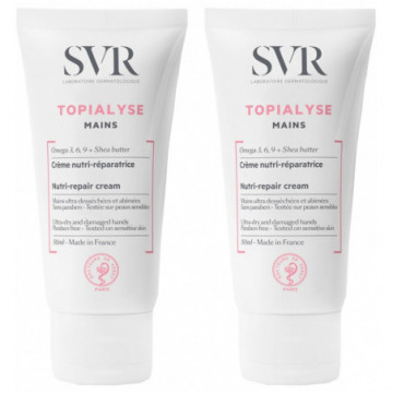 SVR Topialyse Crème Nutri-Réparatrice Mains Lot de 2x50ml