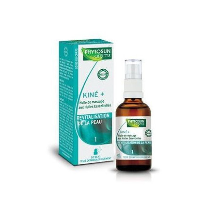 Phytosun Aroms Kiné+ Huile de Massage Revitalisation de la Peau - spray 50ml