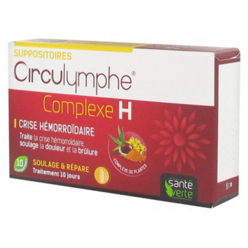 Santé Verte Circulymphe Complexe H 10 Suppositoires
