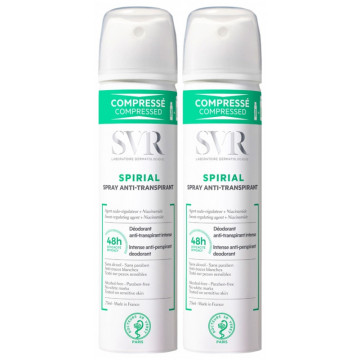 SVR Spirial Déodorant Anti-Transpirant Spray  2x75ml