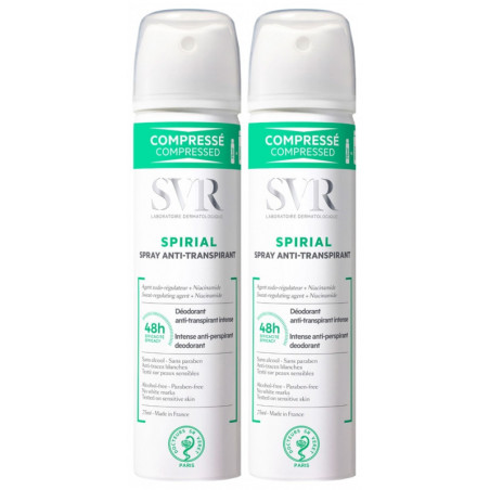 SVR Spirial Déodorant Anti-Transpirant Spray  2x75ml