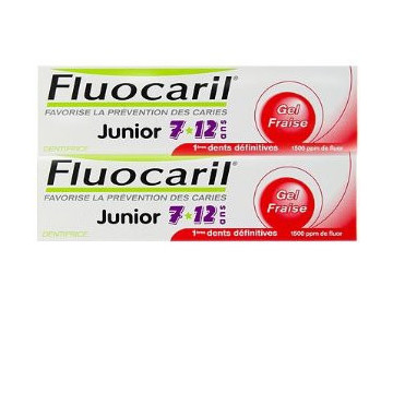 Fluocaril Dentifrice Junior Fruits Rouges 2x50ml