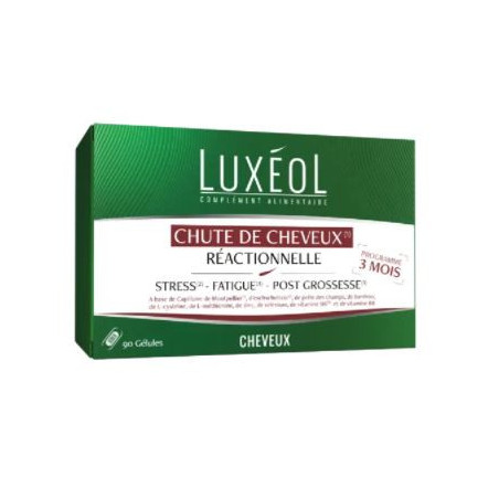 Luxéol Chute de Cheveux Réactionnelle 90 Gélules