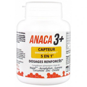 Anaca3 Capteur Graisses et Sucres 5en1 120 Gélules