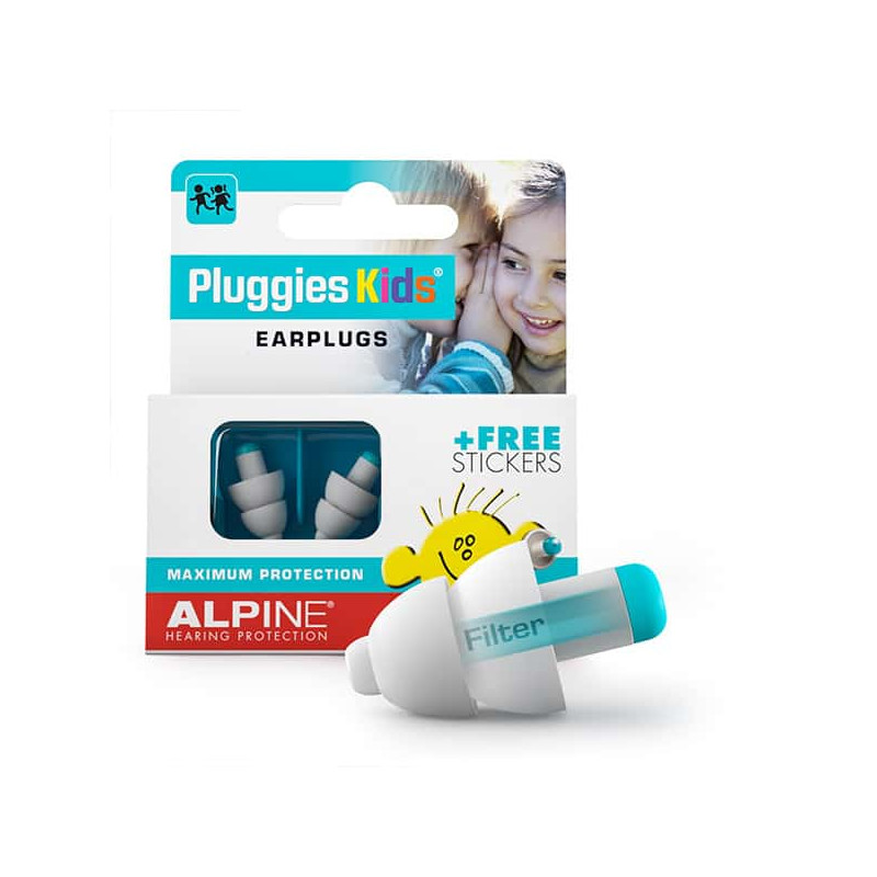 Achetez Alpine Bouchons d'oreille Pluggies Kids 1 paire à 10.3€ seulement ✓  Livraison GRATUITE dès 49€