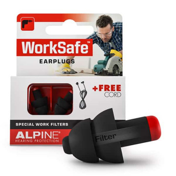 Alpine Bouchons d'oreille WorkSafe 1 paire