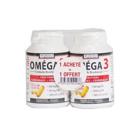 3 Chênes Oméga 3 60 comprimés + 60 comprimés offerts