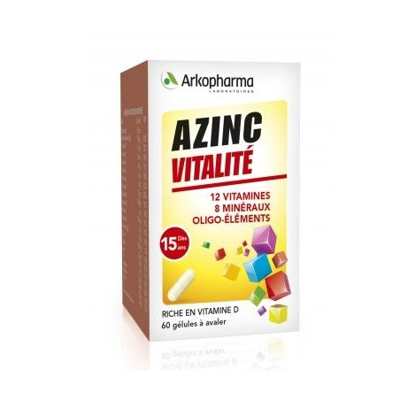 Arkopharma Azinc Vitalité 120 gélules