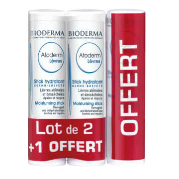 Bioderma Atoderm Stick Lèvres Hydratant 3x4g