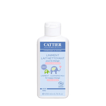 Cattier Bébé Liniment Lait Nettoyant BIO 200ml