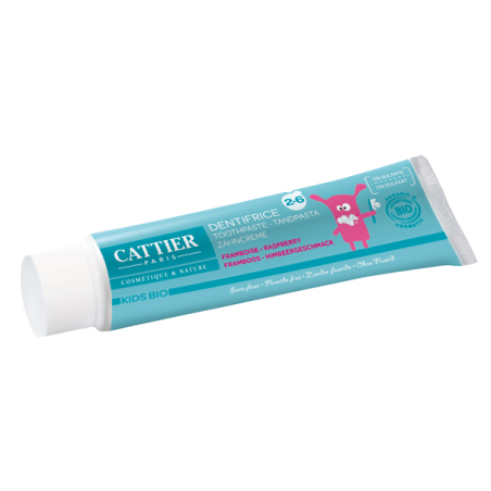 Cattier Kids Dentifrice Framboise 2-6 ans BIO 50ml