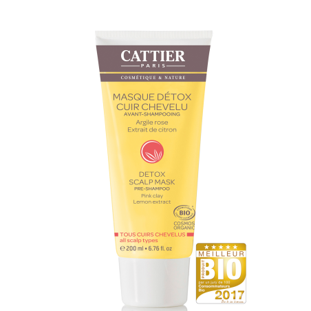 Cattier Masque Capillaire Détox Argile BIO 200ml