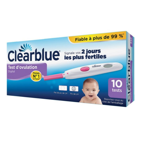 Clearblue Test d'Ovulation Digital 2 Jours 10 Unités