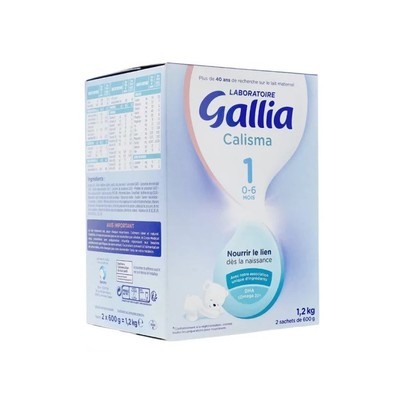 Lait Bébé 1er âge Calisma 1, 0 à 6 mois, 1,2kg