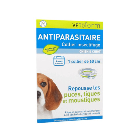 VetoForm Collier Antiparasitaire Insectifuge Naturel Chien et Chiot