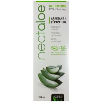 Santé Verte Nectaloe Gel Externe Apaisant et Réparateur Bio 150ml