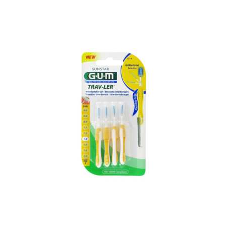 GUM Brossettes Interdentaires Trav-Ler 1.3mm 4 pièces