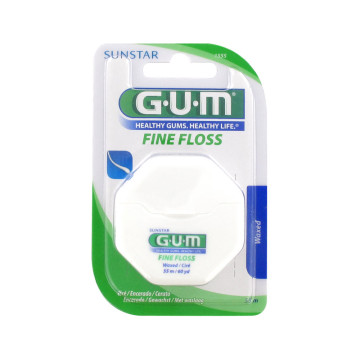 Gum Fil Dentaire Fine Floss Ciré 55m