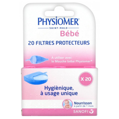 Physiomer Filtre Protecteur pour mouche bébé 20 filtres