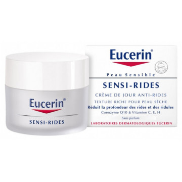 Eucerin Sensi-Rides Crème de Jour Peau Sèche 50ml